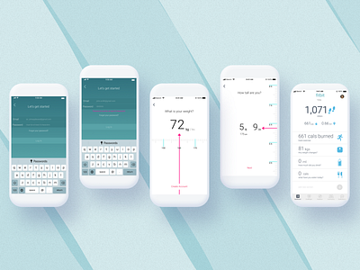 Fitbit | Mobile App Dashboard & Onboarding Redesign app dashboard design ios mockup product design redesign screens ui userexperience ux uxui