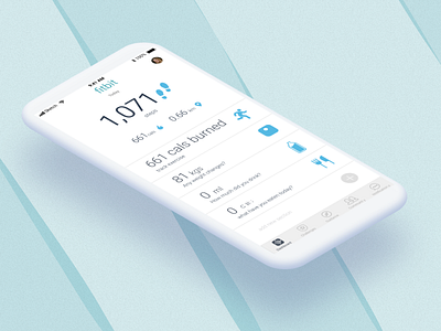 Fitbit | Mobile App Dashboard Redesign app dashboard design fitbit ios mockup product design screens sketch ui ux uxui