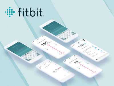 Fitbit | Mobile App Dashboard Redesign app dashboard design fitbit ios mockup product design redesign screens sketch ui uxui
