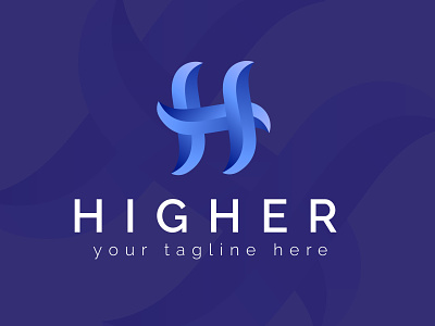 Higher "H" Letter Logo