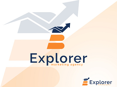 Explore "E" Letter Marketing Logo