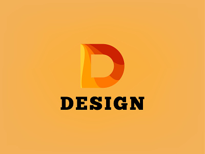 Modern D Letter Logo Template black brand identity branding business colorful corporate cretive d letter logo design fresh letter d letter logo logo logo design modern new orange red