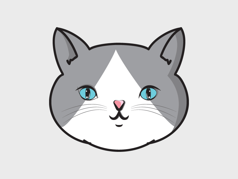 Cute Cat Two Color animation branding cat cats design icon illustration illustrator logo vector