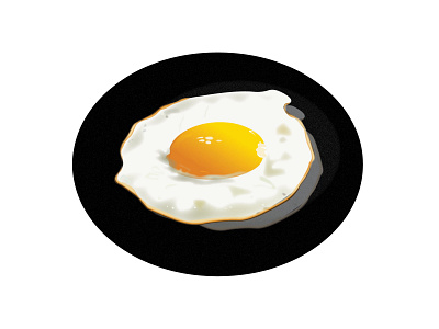 Fried Egg creative design egg fried graphic design illustration illustrator unique illustration vector