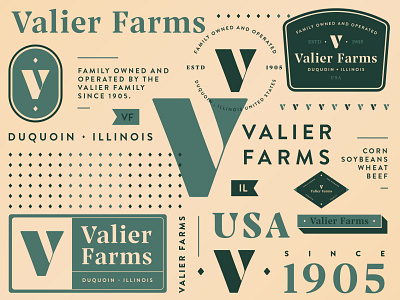 Valier Farms Branding branding design farming logo typogaphy