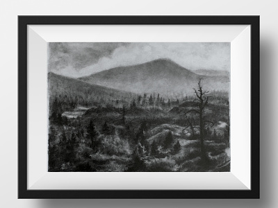 Pencil Study of an Alpine Wetland Landscape drawing hike hikeanddraw illustration nature