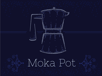 Coffee Variation : Moka Dots coffee dark scheme moka pot