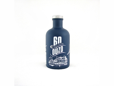 Greek Ouzo bottle branding logo ouzo packaging spirit