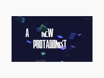 Sean Leon - God's ALGORITHM [V1.0] 3d design interaction interface layout minimal threejs typography ui webdesign webgl