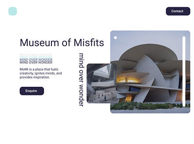 museumofmisfits design minimal ui ux web website