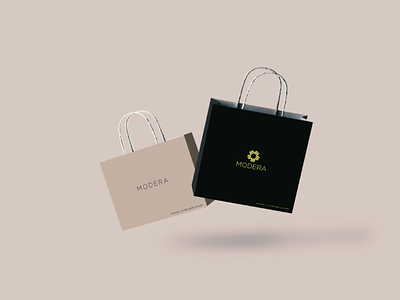 Shopping Bag for Modera Apparel branding identity packaging