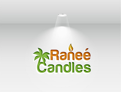 Ranee Candles Logo design illustrator logo