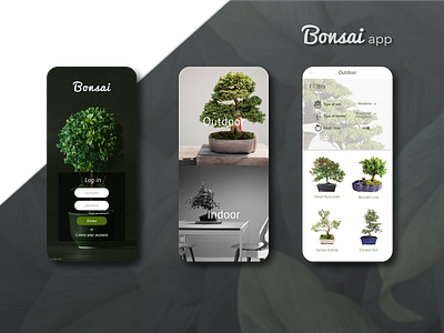 Bonsai mobile app concept