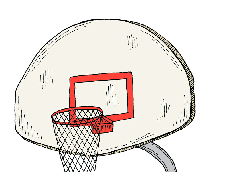 Swish animation basketball branding comic humor illustration