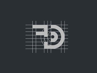 Logo FD best concept fashion fd geometric icon letter logo monogram simple