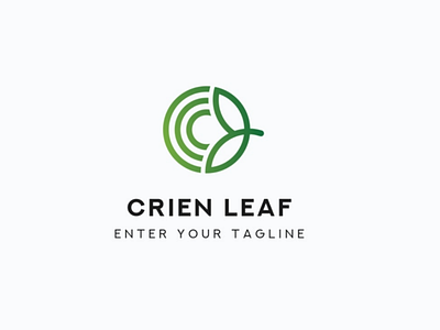 Logo Letter C Leaf