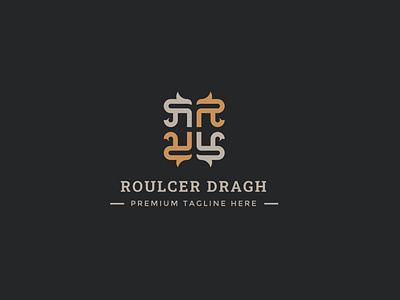 Logo Letter R Eagle