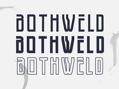 Bothweld Typeface bold branding font font sans serif free italic letter line logo outline regular simple typeface typhography