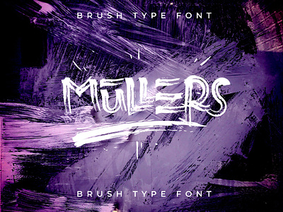 Mullers Brush Font brush font handrawing hoddy lettering modern t shirt