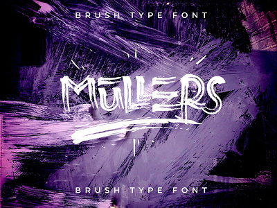 Mullers Brush Font