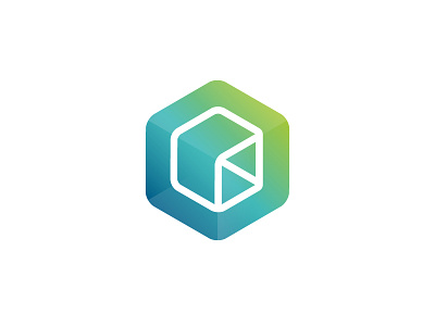 Another Brand Icon brand cube design experience geometric green icon logo