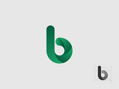 Latter b branding design illustration logo minimal typography vector illustration