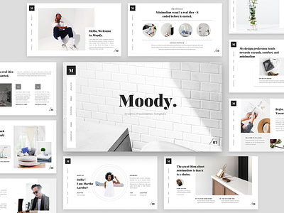 Moody - Creative Presentation Template agency business clean company corporate creative deck modern photography portfolio presentation professional slides studio unique