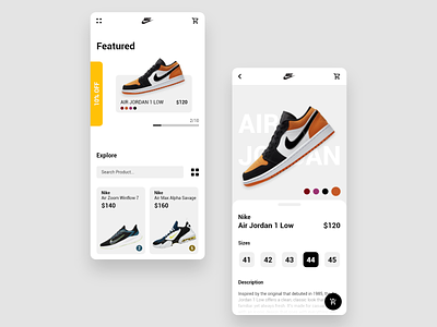 Nike App - Exploration