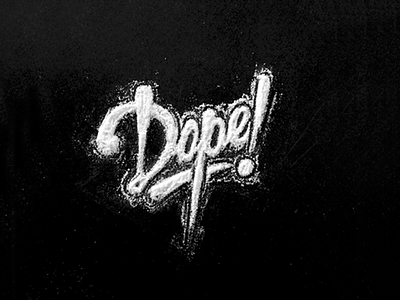 Dope art design dope lettering perception typography visual design