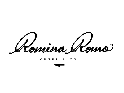 Romina Romo Chef // Logo calligraphy chef lettering logo mexico organic typography