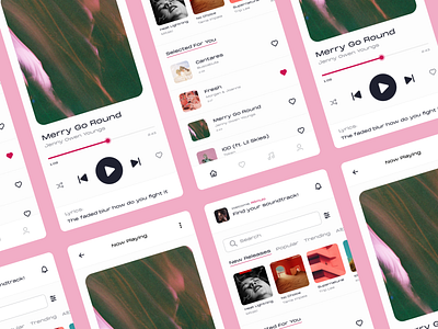 Music Player Concept Design For Mobile album app minimalism minimalist mobile music music player player song spotify ui uiux