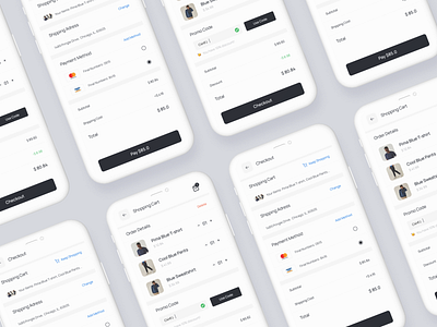 Checkout page concept design for mobile app
