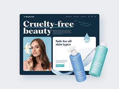 Cruelty-free beauty / UI Concept