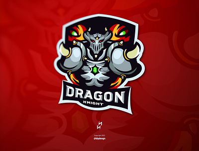 Dragon Knight brand branding dragon dragon logo esport esport logo gaming logo illustrator knight knight logo logo mascot logo vector