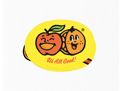 Apples & Oranges apples fruit stickers illustration opendaily orange