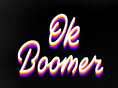 OK Boomer 😏 calligraphy handlettering lettering memes modern calligraphy okboomer procreate typography