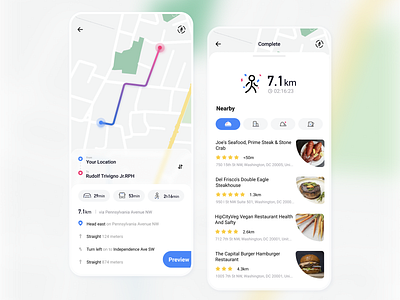 A Map APP Design app map ui