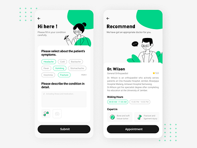 Doctor Consultation App Design app doctor ui