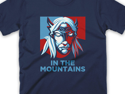 In the Mountains graphic tee illustration shirt t shirt tee