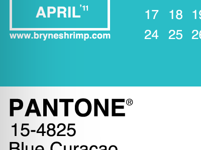 Pantone 2011 Calendar, April calendar colors iphone pantone