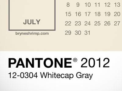 Pantone 2012 Lock Screen Calendar calendar iphone pantone wallpaper