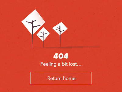 404 - Concept 404 illustration lost pattern red tree