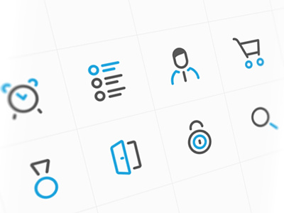 Icons for new project commerce crm icons marketing ui ux