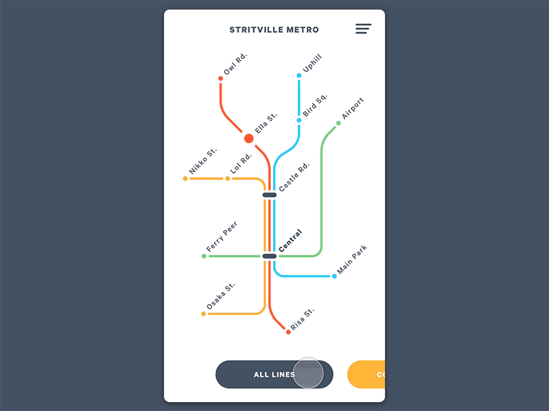 Metro Line Selection