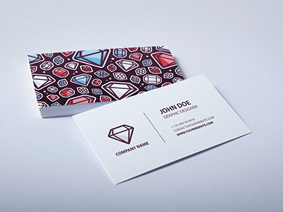 Business Card - Colored Diamond