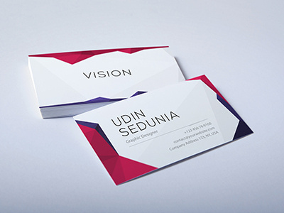 Business Cards - Creative Polygon Vision business businesscard card clean cmyk crealab creative customizable design polygon print vision