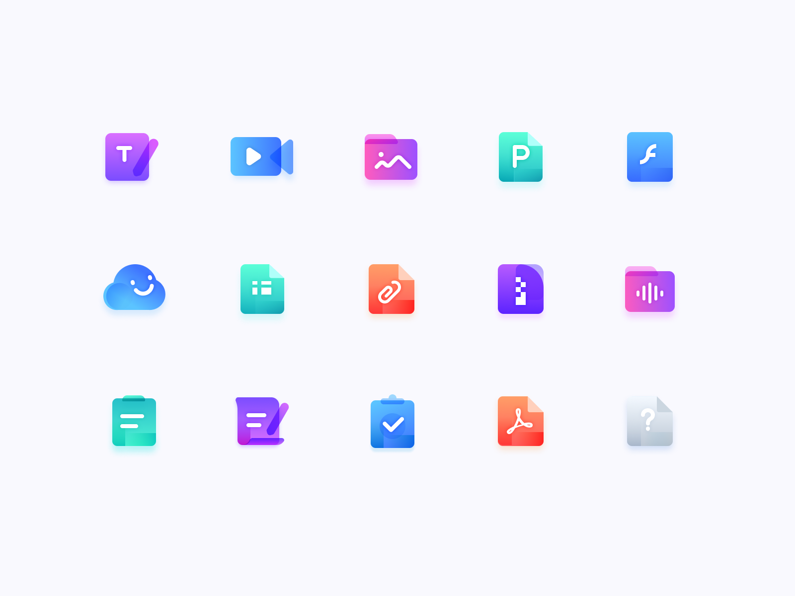 Icons Of File Type By Zoe02 Zhao On Dribbble