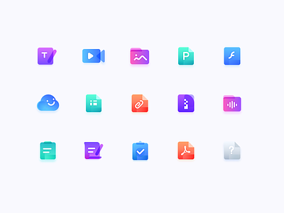 Icons of file type