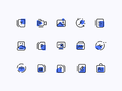 Another icons of file type design icon ui
