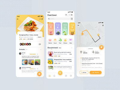 a food app app icon ui